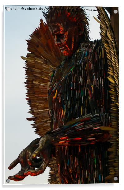 The Knife Angel: A Monument Against Violence Acrylic by andrew blakey