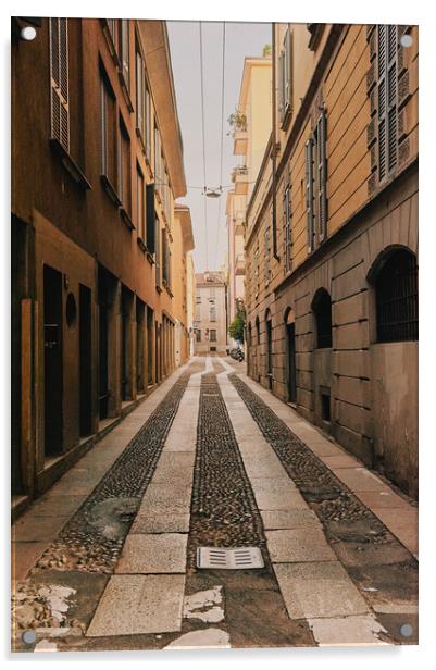 Backstreet, Milan Acrylic by Richard Downs