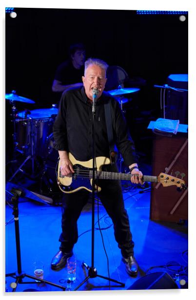 Tom Robinson in concert Acrylic by Richard Downs