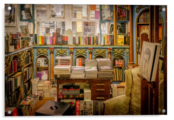 Bookshop Acrylic by Richard Downs