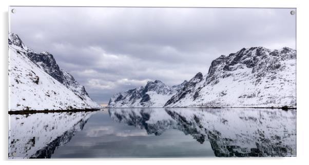Frozen Reflections Acrylic by Eirik Sørstrømmen