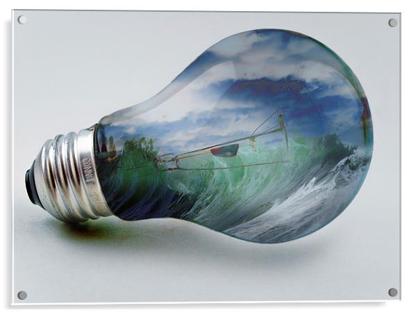  Light of the Ocean Acrylic by Martin Hopkins