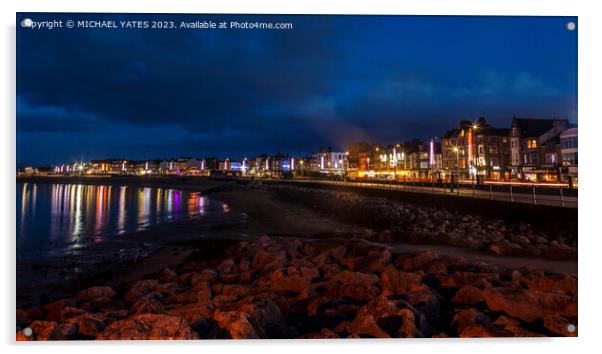 Morecambe Prom Acrylic by MICHAEL YATES