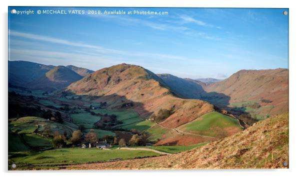 Martindale from Hallin Fell Acrylic by MICHAEL YATES
