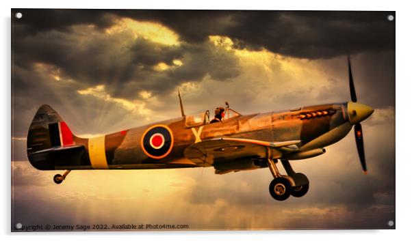 Spitfire Acrylic by Jeremy Sage