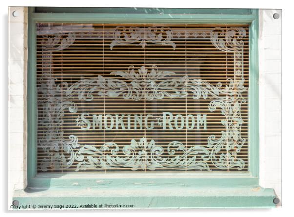 The Nostalgic Appeal of Smoking Rooms Acrylic by Jeremy Sage