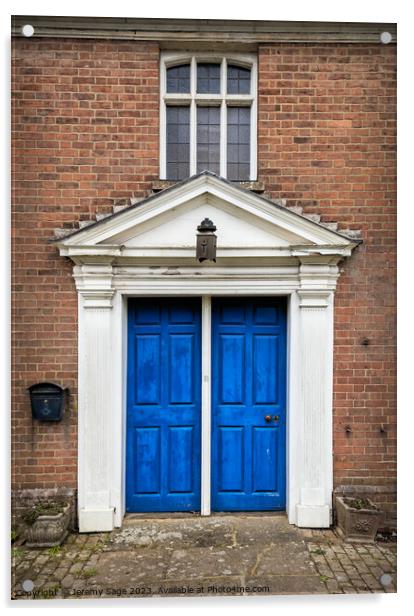 The Blue Entrance of History Acrylic by Jeremy Sage