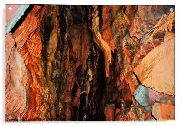 Majestic Cave Formation Acrylic by Jeremy Sage
