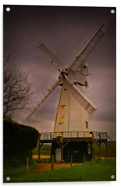 Majestic Kentish Windmill Acrylic by Jeremy Sage