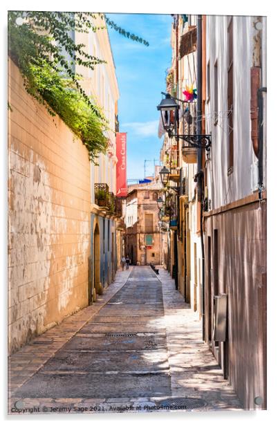 Charming Medieval Alleyway Acrylic by Jeremy Sage