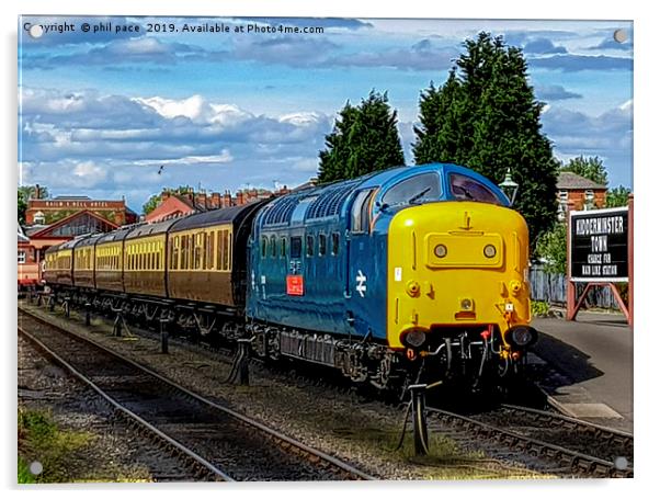 55019 Royal Highland Fusilier at Kidderminster SVR Acrylic by phil pace