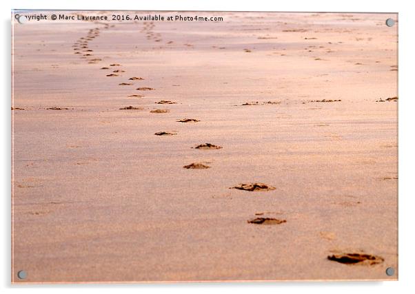 footprints Acrylic by Marc Lawrence
