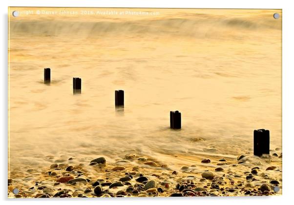 Seaham Beach Acrylic by Darren Johnson