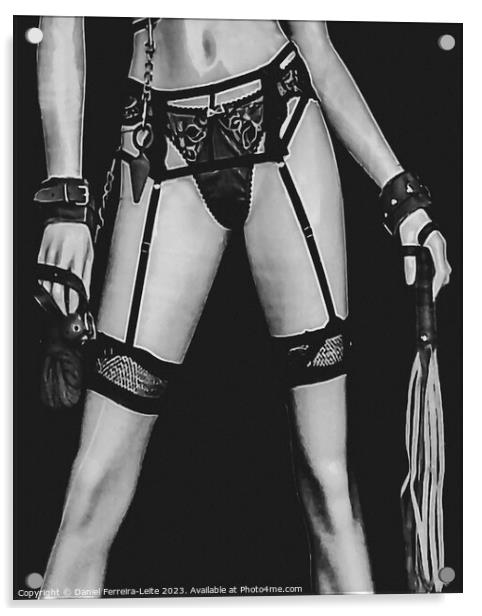 Mannequin with lingerie bdsm concept  Acrylic by Daniel Ferreira-Leite