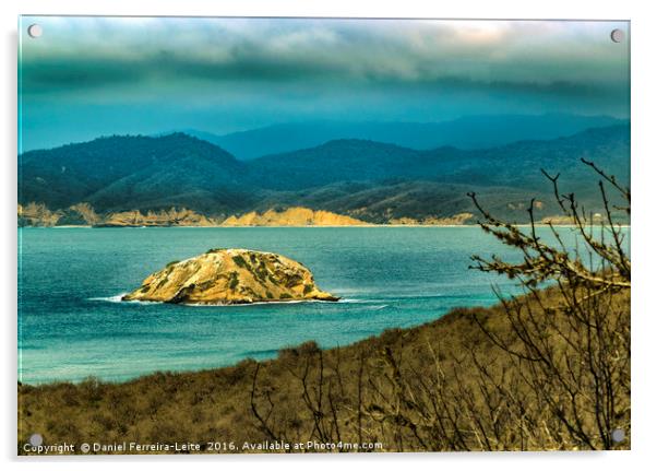 Mountains and Sea at Machalilla National Park Ecuador Acrylic by Daniel Ferreira-Leite