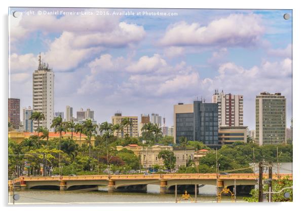 Cityscape of Recife, Pernambuco Brazil Acrylic by Daniel Ferreira-Leite