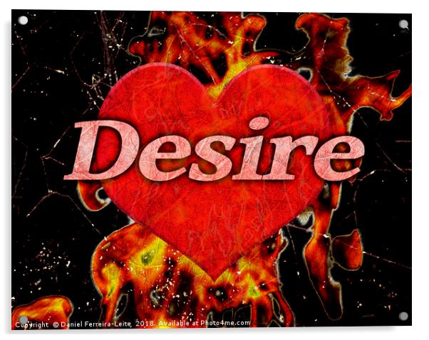 Desire Concept Background Illustration Acrylic by Daniel Ferreira-Leite