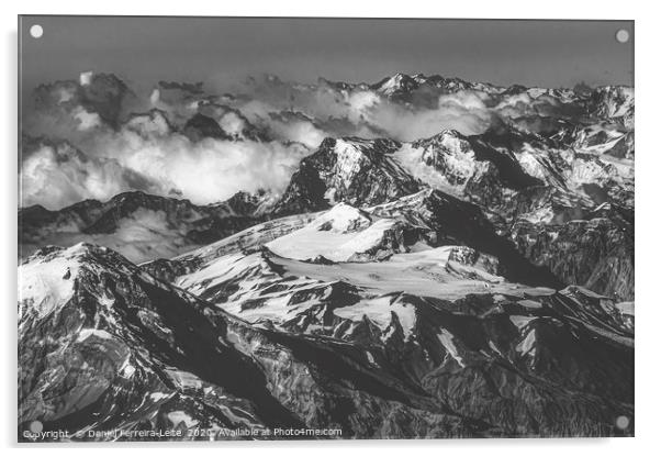 Andes Mountains Aerial View, Chile Acrylic by Daniel Ferreira-Leite