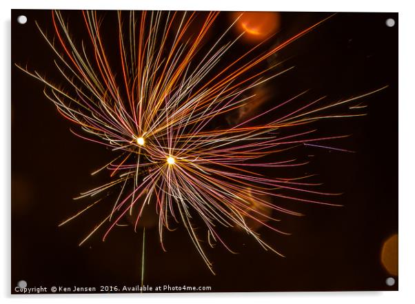 Fireworks Acrylic by Ken Jensen