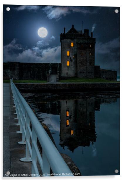 Broughty Ferry Castle - Dundee Acrylic by Craig Doogan
