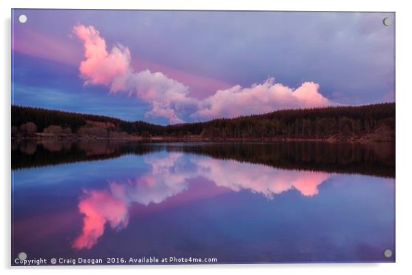 Loch Kennard - Scotland Acrylic by Craig Doogan