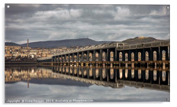 Dundee City Reflections Acrylic by Craig Doogan