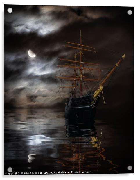 RRS Discovery Ship - Dundee Acrylic by Craig Doogan