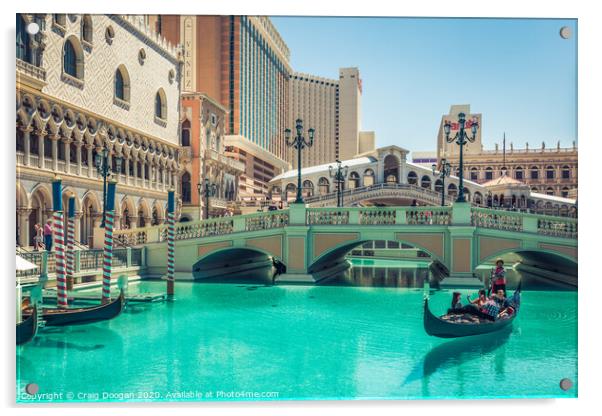The Venetian Las Vegas Acrylic by Craig Doogan