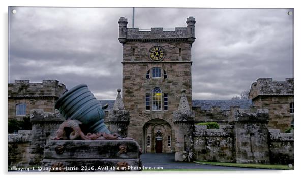 Culzean Castle Clock Tower Acrylic by Jaymes Harris