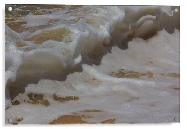 Sea Foam on a Breaking Wave Acrylic by Jeremy Hayden