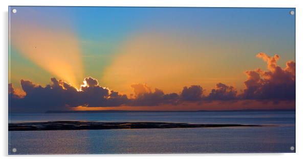 Tropical Sunrise over the Archipelago Acrylic by Jeremy Hayden