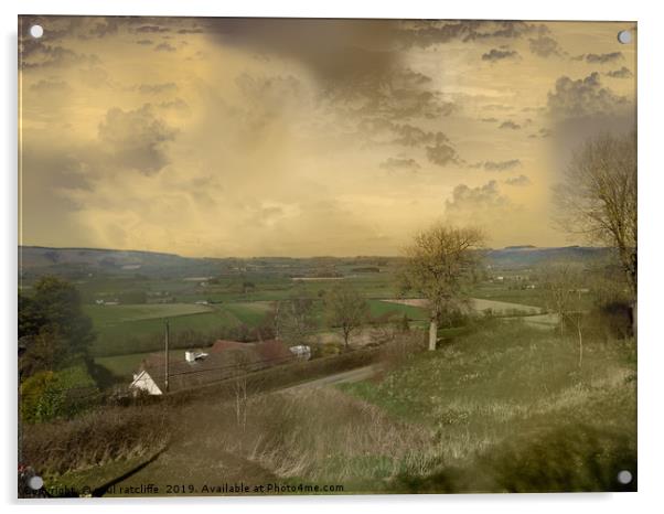 welsh landscape Acrylic by paul ratcliffe