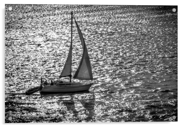 Sailing Home Acrylic by Mick Sadler ARPS