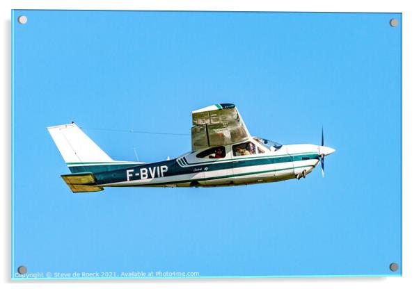Cessna 177 Cardinal F-BVIP Acrylic by Steve de Roeck