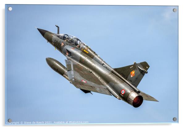 French Air Force Mirage Fighter Acrylic by Steve de Roeck