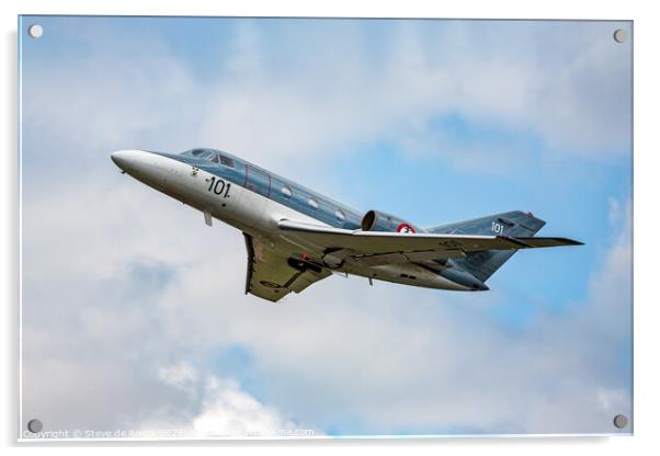 Dassault Falcon Jet Acrylic by Steve de Roeck
