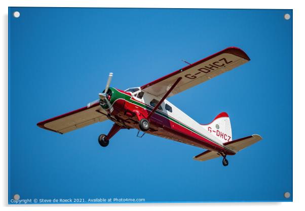 De Havilland Canada DHC-2 Beaver G-DHCZ Acrylic by Steve de Roeck