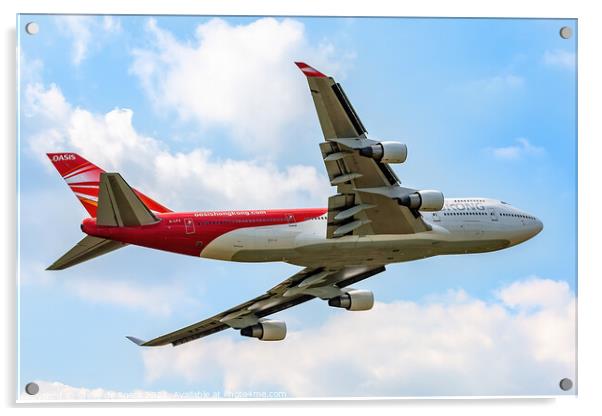 Boeing B747 Acrylic by Steve de Roeck