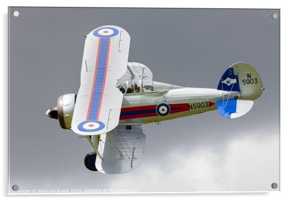 Gloster Gladiator N5903 Acrylic by Steve de Roeck