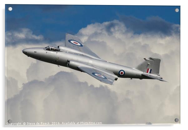 English Electric Canberra; Flying High  2/3 Acrylic by Steve de Roeck