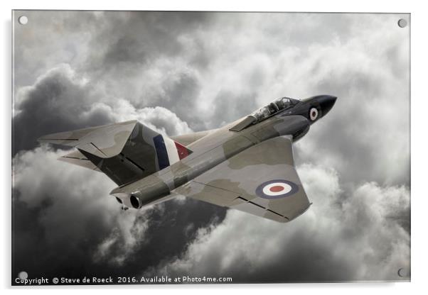 Gloster Javelin All Weather Fighter Acrylic by Steve de Roeck