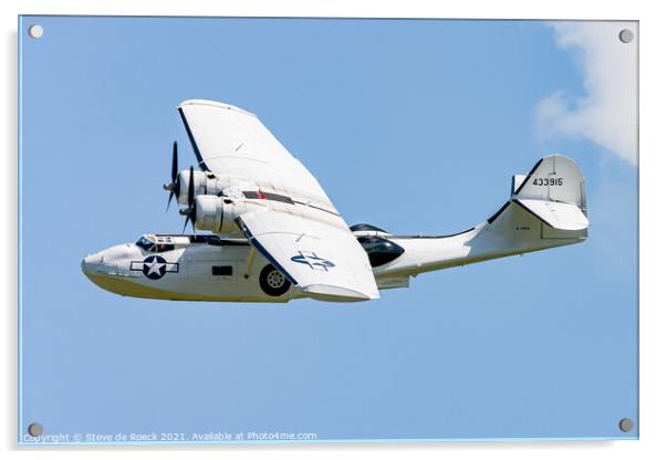 Consolidated Catalina G-PBYA Acrylic by Steve de Roeck