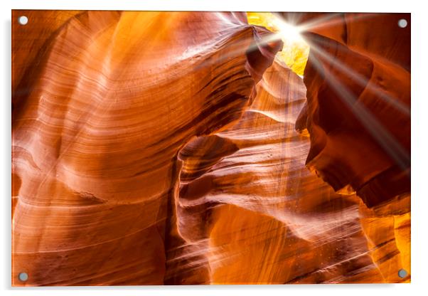 ANTELOPE CANYON Sunrays Acrylic by Melanie Viola