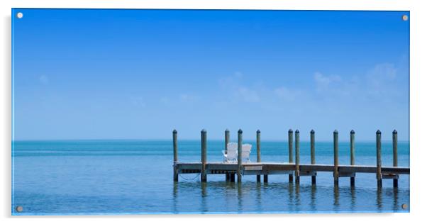 FLORIDA KEYS Quiet Place | panoramic view Acrylic by Melanie Viola