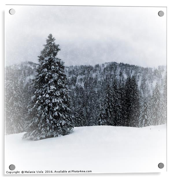 GERMANY Bavarian Winter's Tale IV Acrylic by Melanie Viola