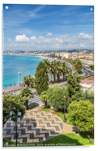NICE Promenade des Anglais Acrylic by Melanie Viola