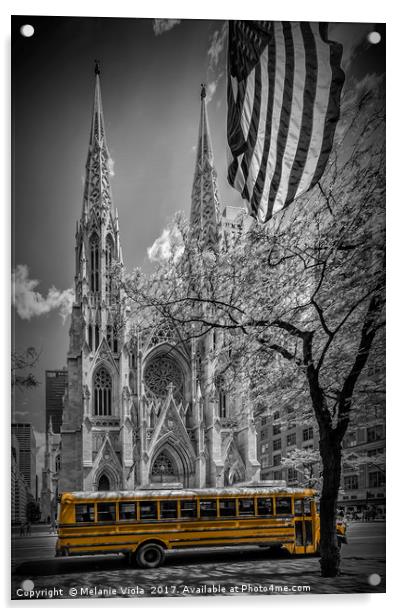NEW YORK CITY St. Patrick's Cathedral Acrylic by Melanie Viola