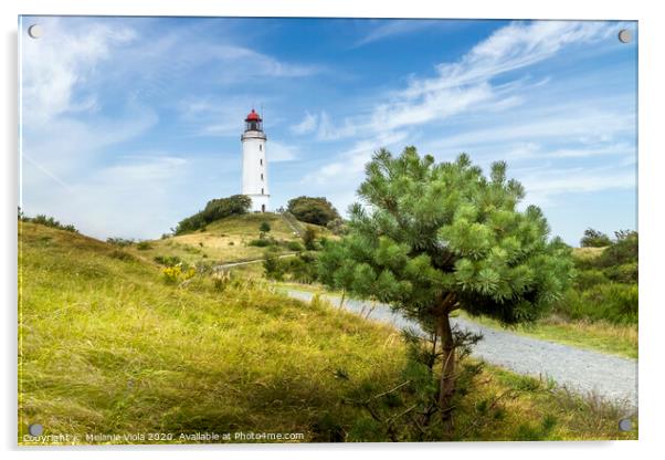 BALTIC SEA Dornbusch Lighthouse Acrylic by Melanie Viola