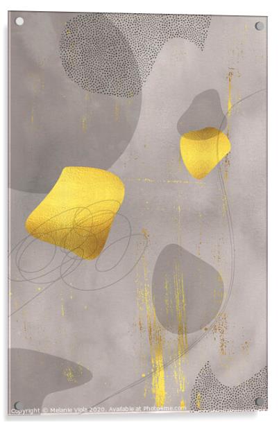 Mid-Century Vintage No. 2 | golden-brown   Acrylic by Melanie Viola