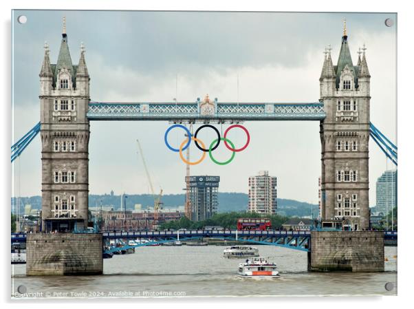 Tower Bridge 2012 Acrylic by Peter Towle